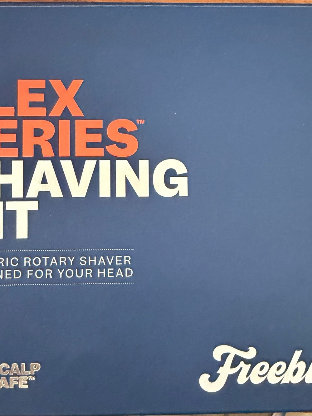 freebird Flex Series Shaving Kit — Blue with Orange Accents